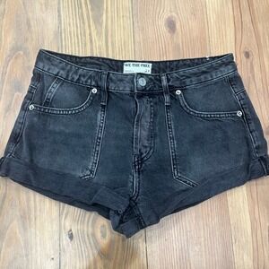 Women's We The Free‎ Denim Shorts Black Size 27 pre-loved, 0002 B1